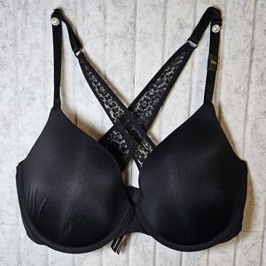 Victoria’s Secret Uplift Demi Bra Black Lace Crossback 34D